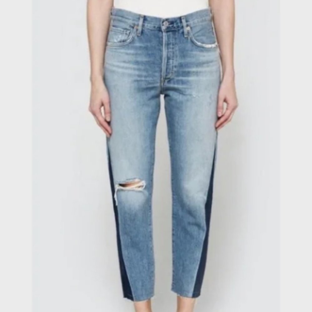 Citizens of Humanity Liya High Rise Classic Fit Crop Premium Vintage